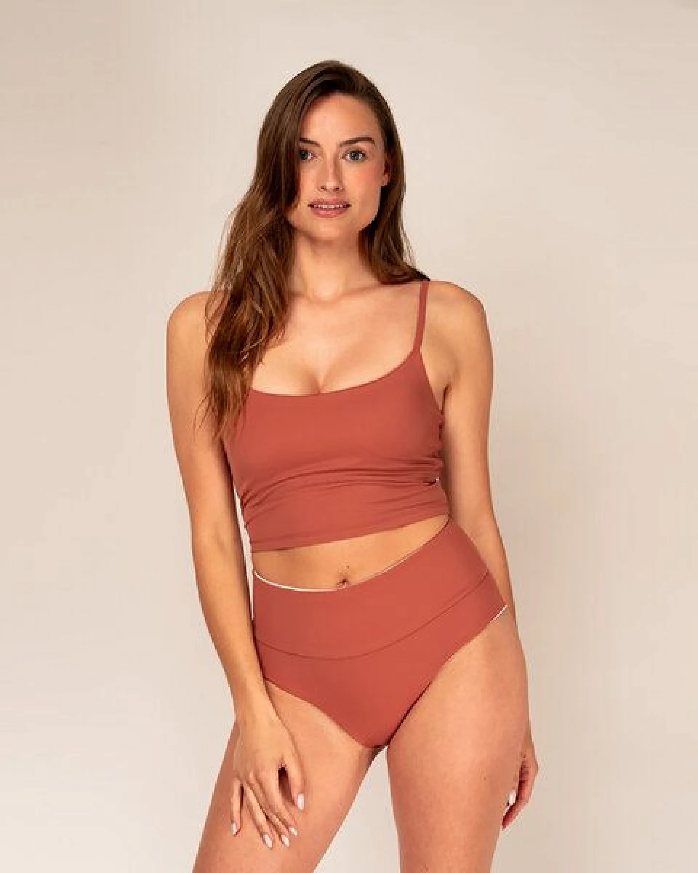 Woodlike Ocean Emee High Waist - wendebar white , rose brown, lila – Ansicht 3
