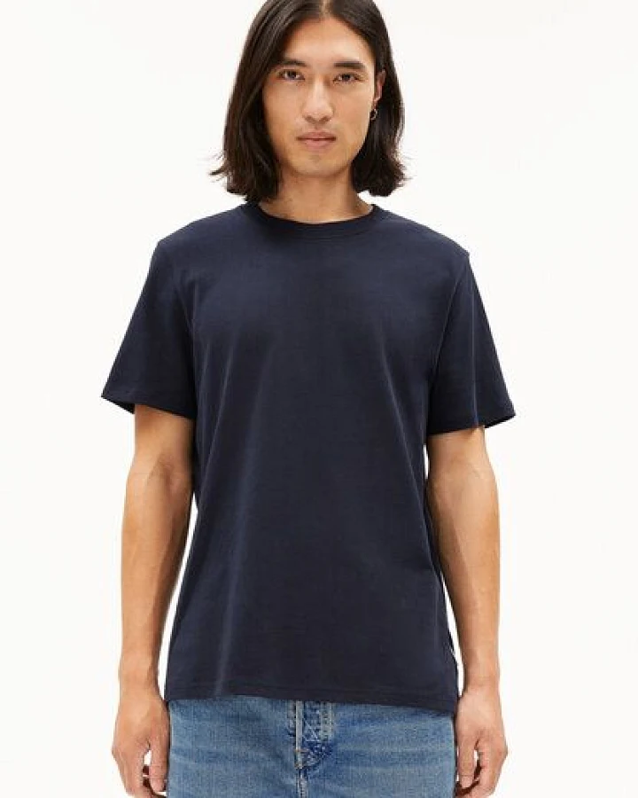 ARMEDANGELS MAARKOS Herren Heavyweight T-Shirt aus recyceltem Baumwoll Mix