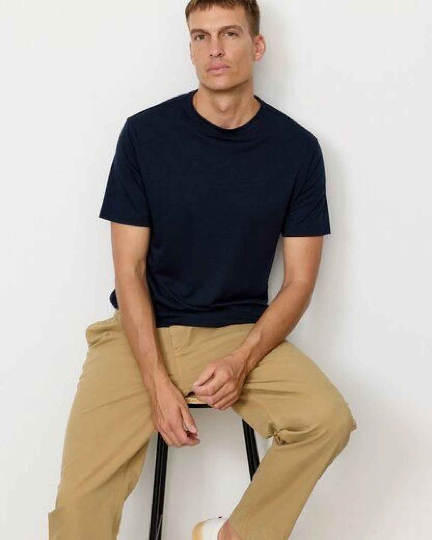 Herren Chino mit Bundfalte aus Bio-Baumwoll Mix - OAK - recolution – Ansicht 3