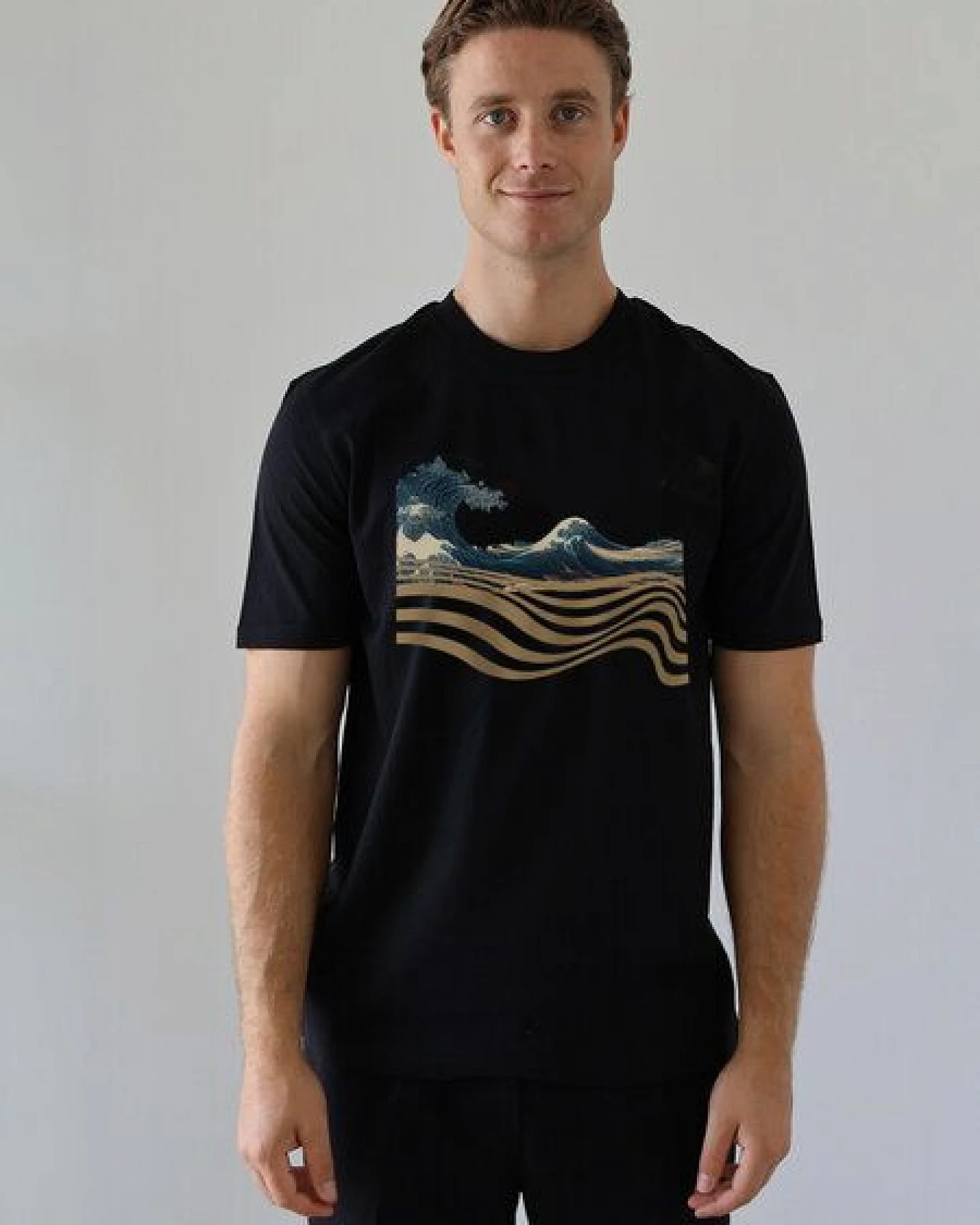 Kultgut Artdesign- Biofair Shirt 100% Biobaumwolle / Wave – Ansicht 2
