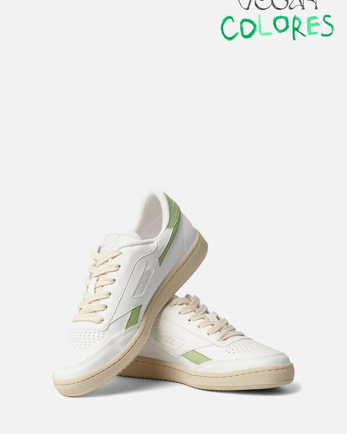 SAYE Herren vegan Sneaker Modelo '89 Lima Grün – Ansicht 2