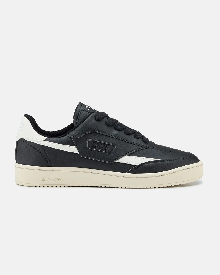 SAYE Herren vegan Sneaker M89 Icon Schwarz & Weiß