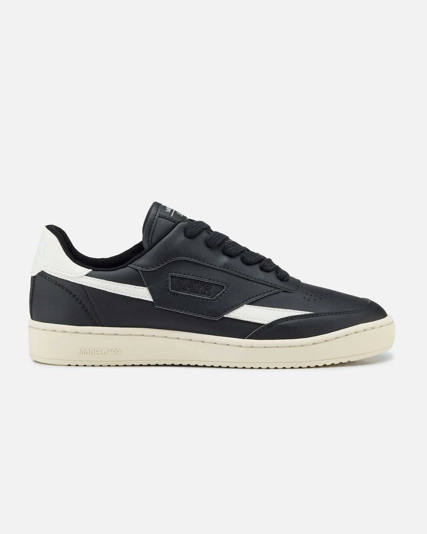 SAYE Herren vegan Sneaker M89 Icon Schwarz & Weiß – Ansicht 2