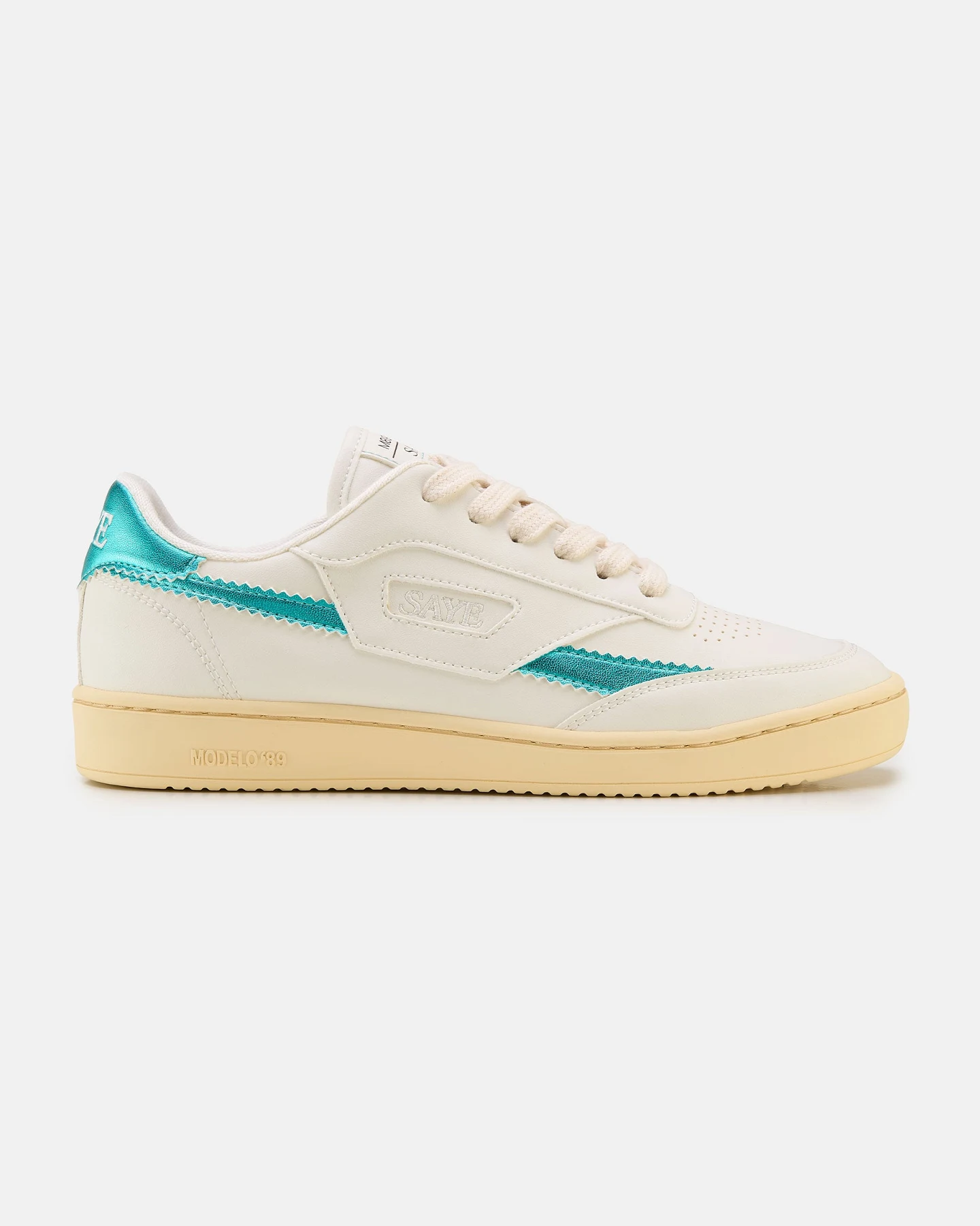 SAYE Herren vegan Sneaker M89 Icon Metallic Acqua – Ansicht 2