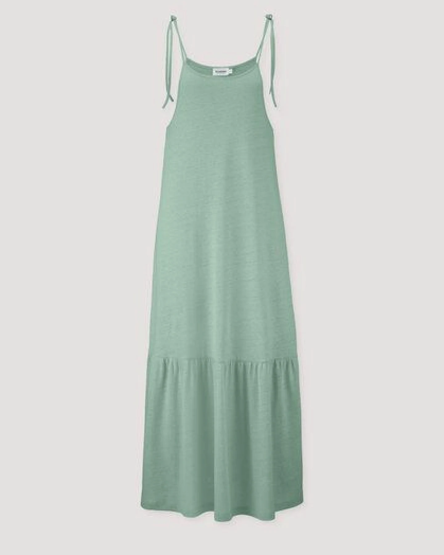 hessnatur Jersey Kleid Midi Relaxed aus reiner Bio-Baumwolle mit Leinen – Ansicht 4