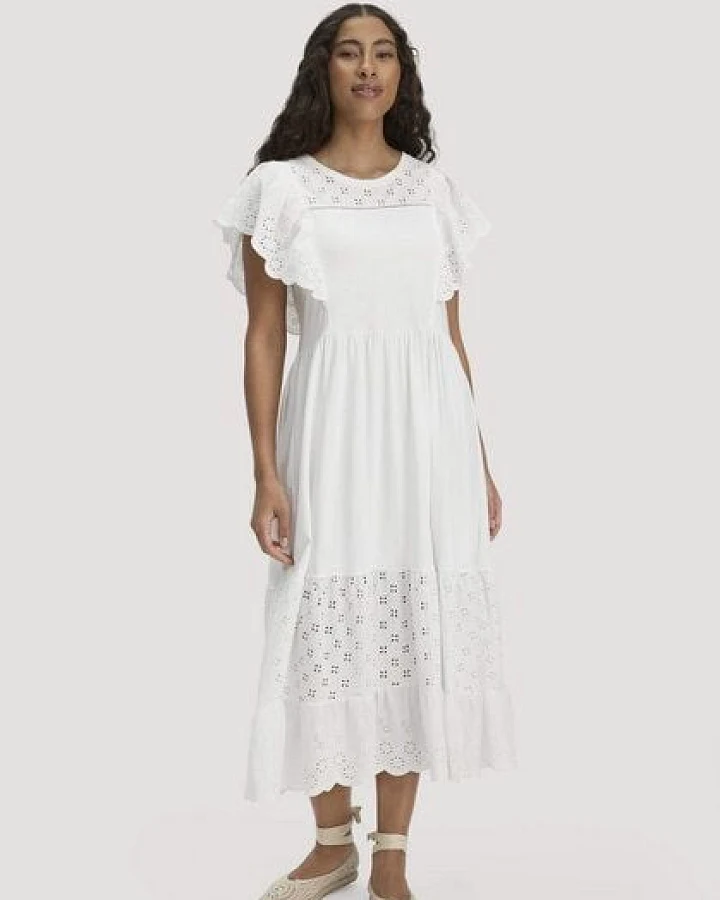 Produktseite: hessnatur Bohemian Jersey Kleid Midi Relaxed aus reiner Bio-Baumwolle