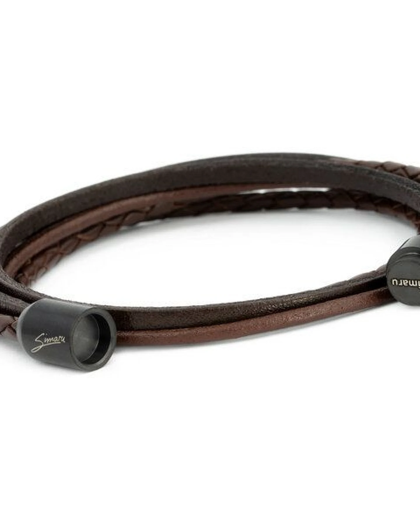 Simaru Echtleder- /Wickelarmband für Damen & Herren mit Magnetverschluss – Ansicht 3