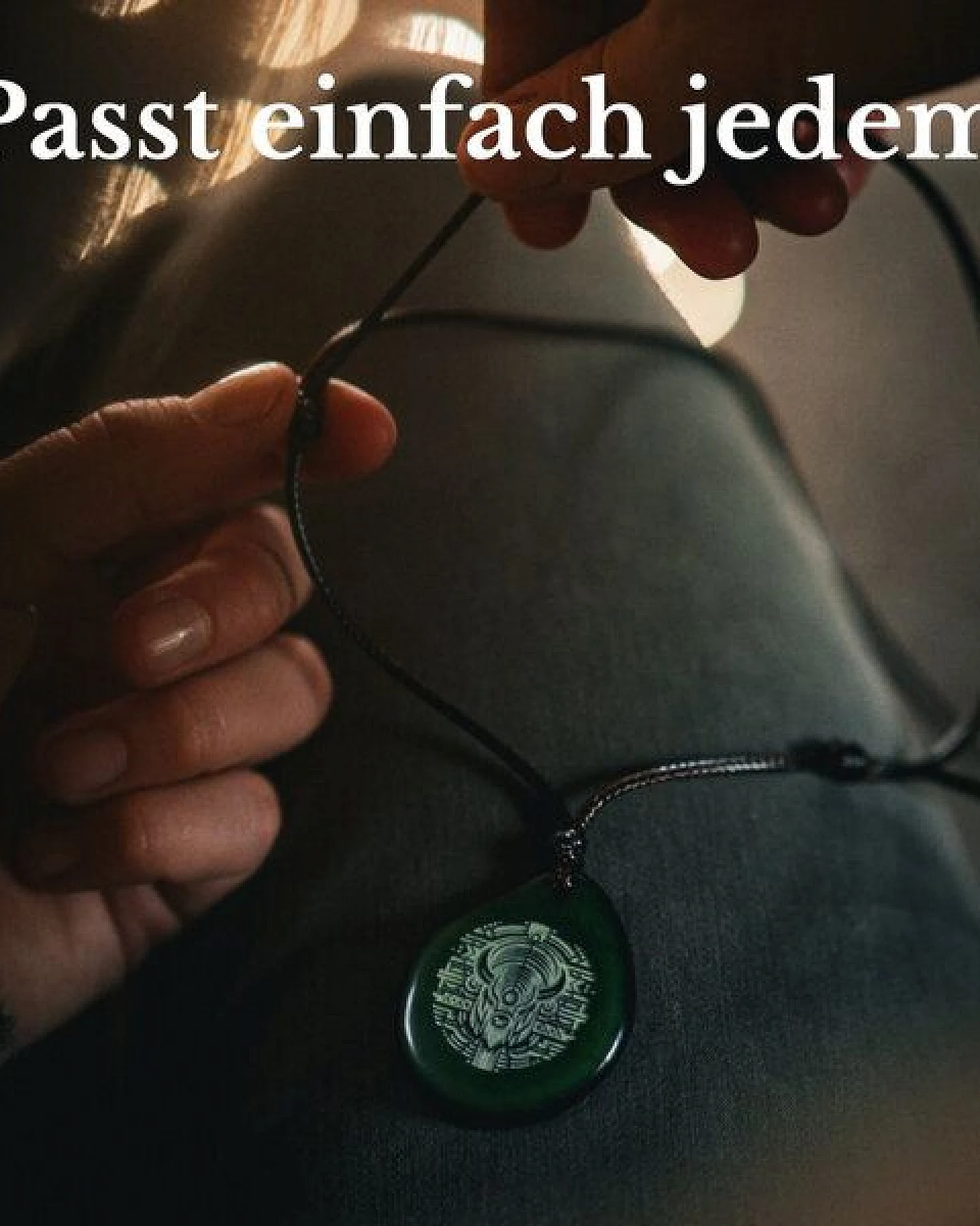 Simaru GRÜNE Kette aus Taguanuss – Ansicht 3
