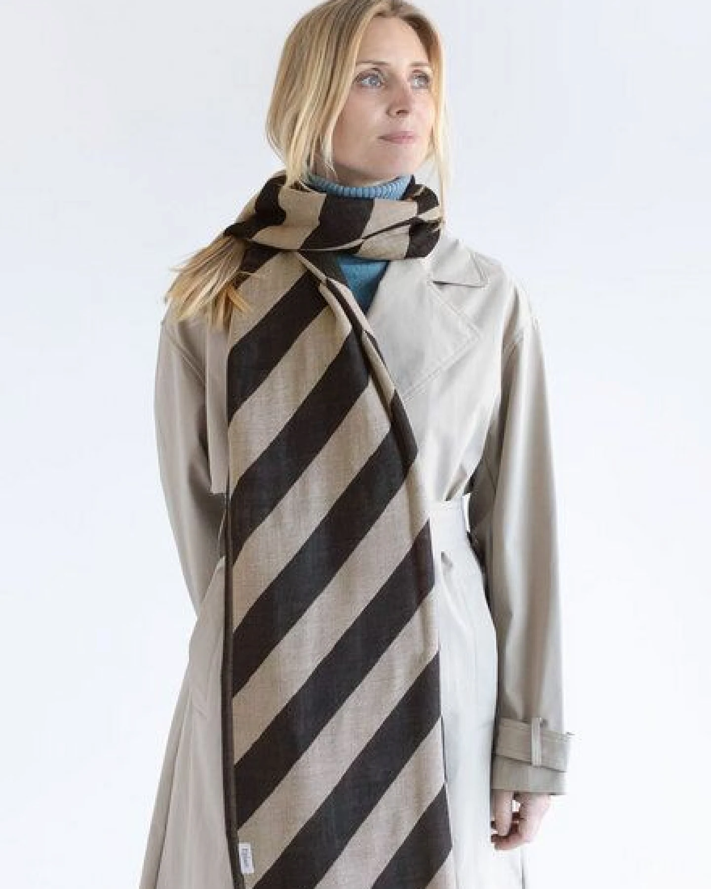 Djian Schal aus Merino-Wolle – BOLD STRIPES – mulesingfrei – Ansicht 2
