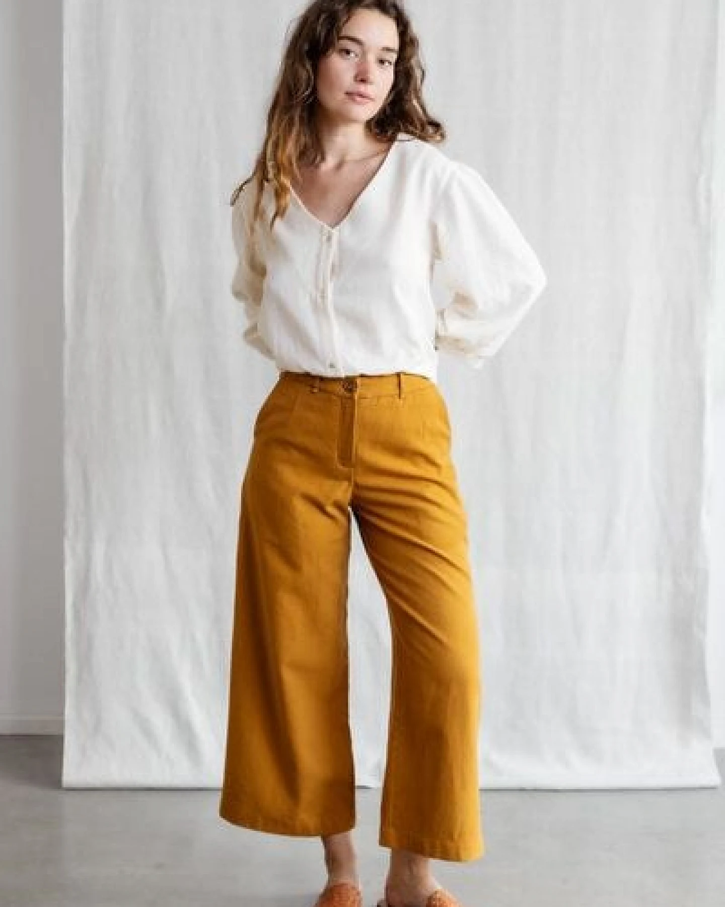 Jyoti - Fair Works Bio-Baumwoll Culotte Hemani – Ansicht 3
