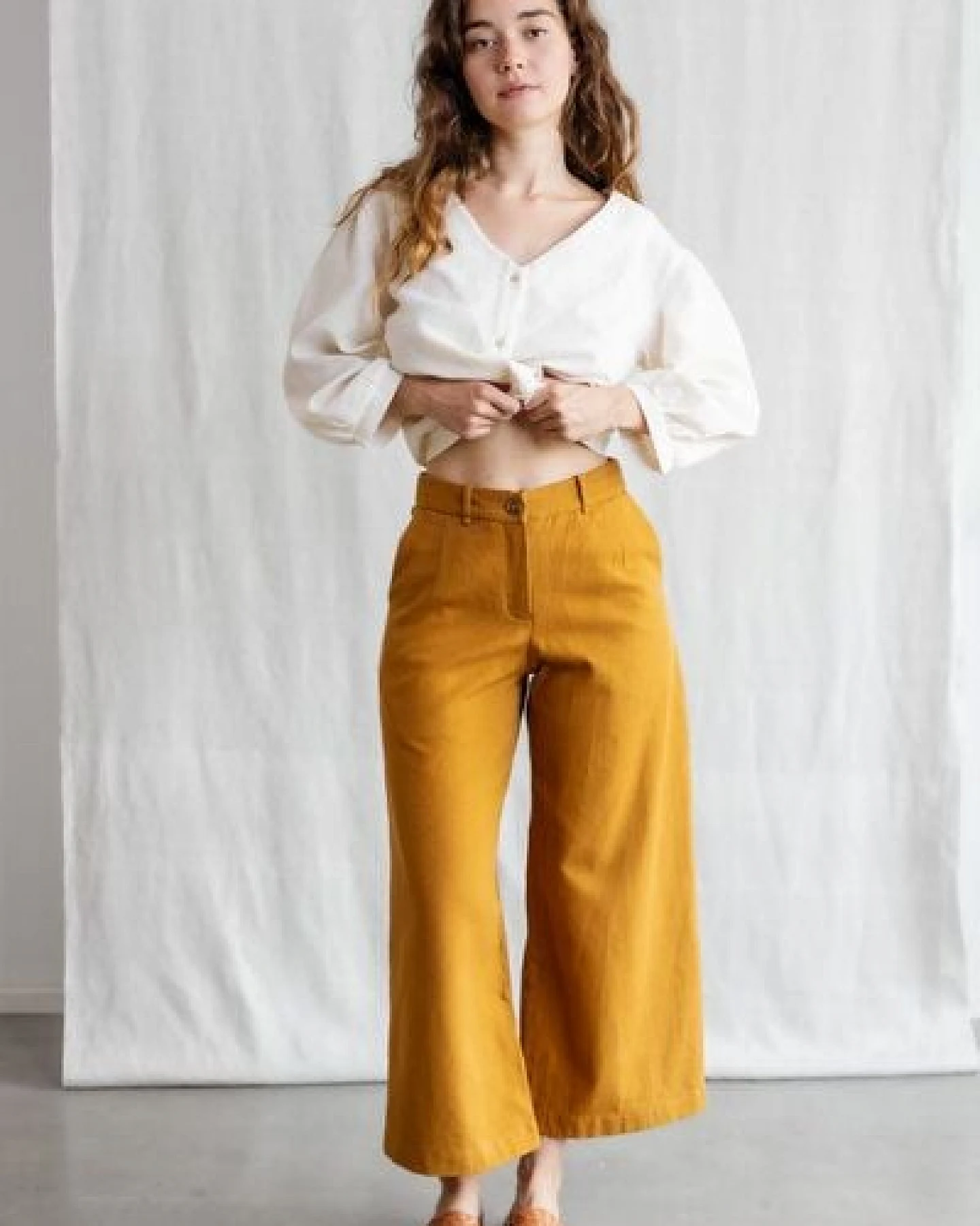 Jyoti - Fair Works Bio-Baumwoll Culotte Hemani – Ansicht 2