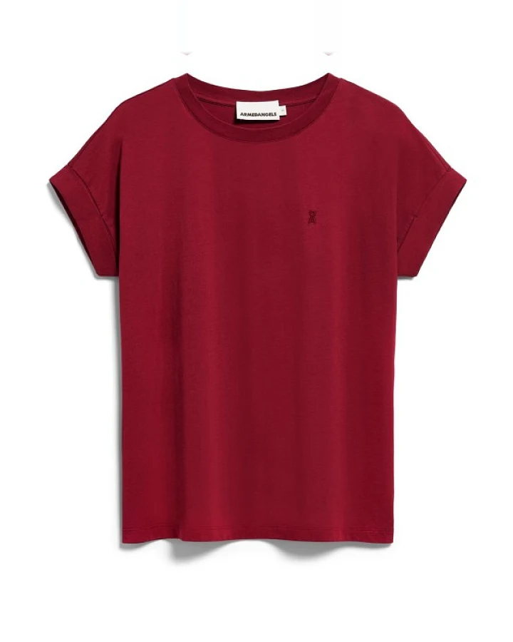 ARMEDANGELS - Women's Idaa Logo - T-Shirt Gr XL rot