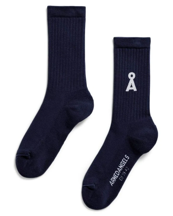 ARMEDANGELS - Saamus Bold Socks - Multifunktionssocken Gr 39-42 blau