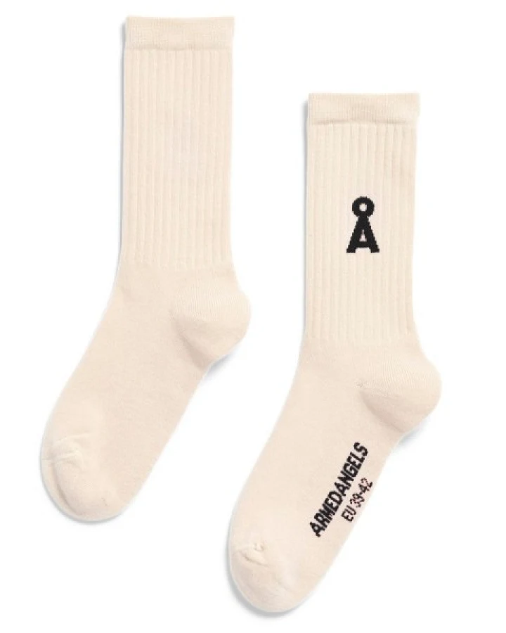 ARMEDANGELS - Saamus Bold Socks - Multifunktionssocken Gr 43-46 weiß