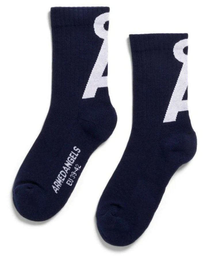 ARMEDANGELS - Saamus Short Socks - Multifunktionssocken Gr 43-46 blau