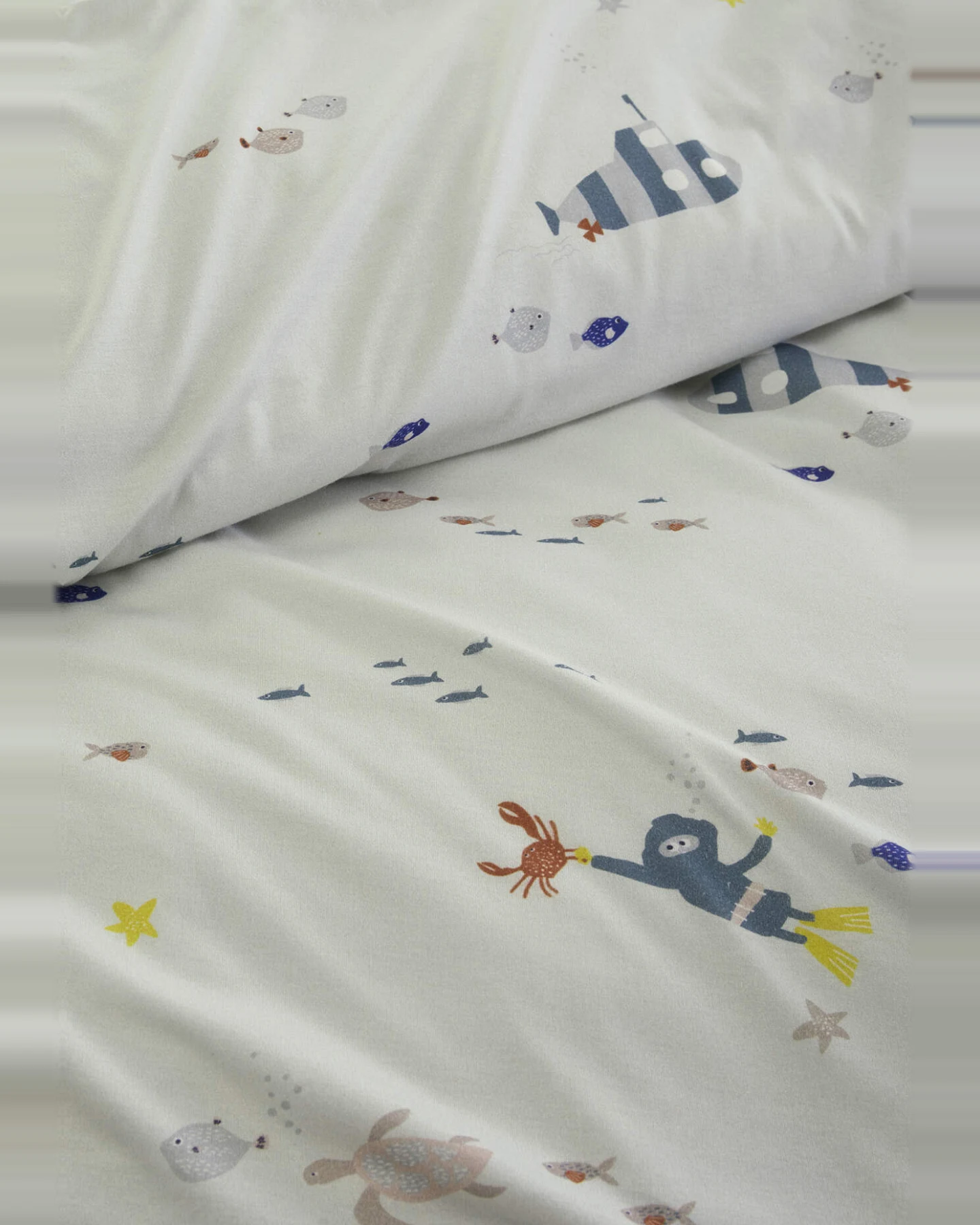 hessnatur Baby Jersey Bettwäsche aus Bio-Baumwolle - weiß - Größe 135x200 / 80x80 cm – Ansicht 4
