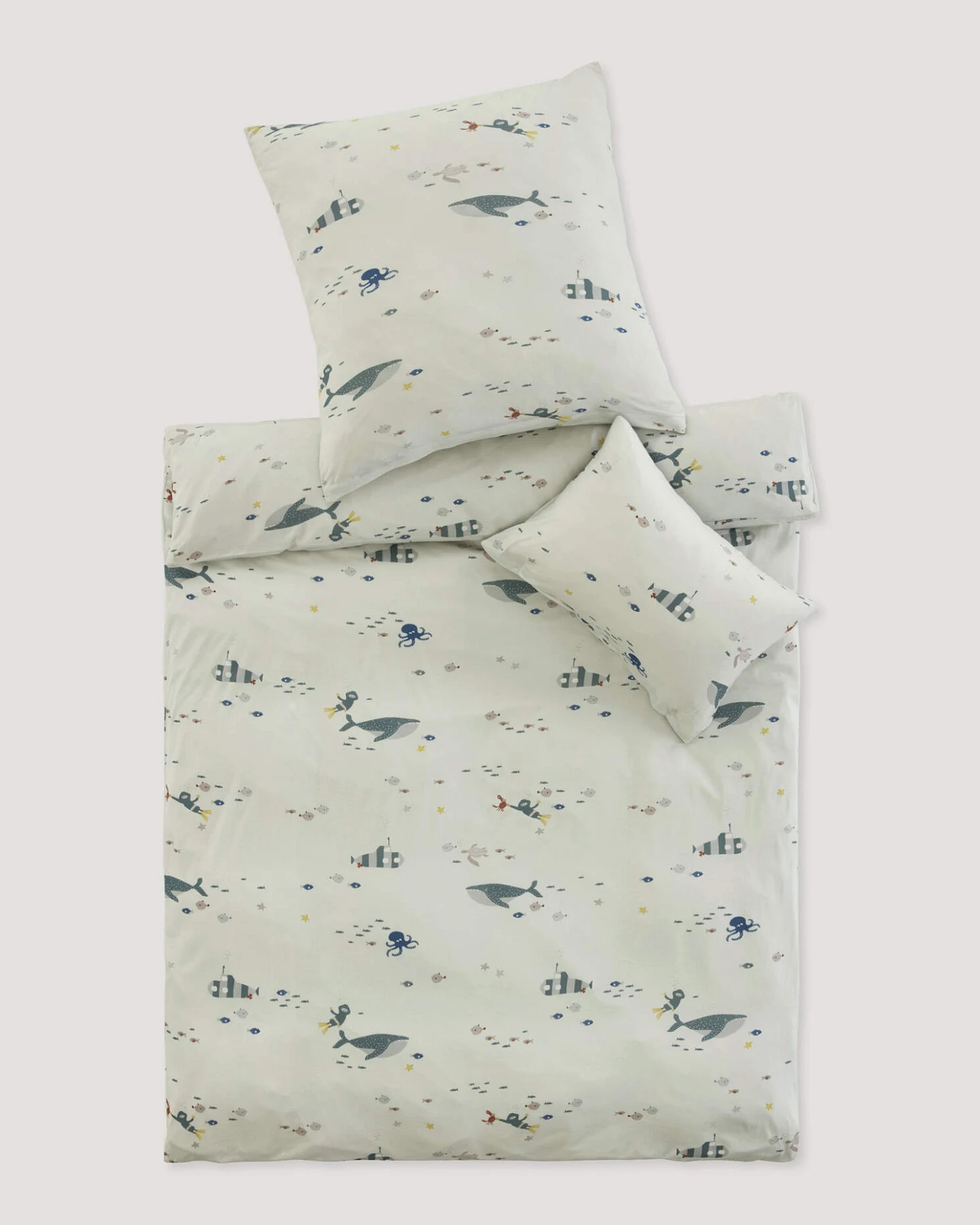hessnatur Baby Jersey Bettwäsche aus Bio-Baumwolle - weiß - Größe 100x135 / 40x60 cm – Ansicht 2