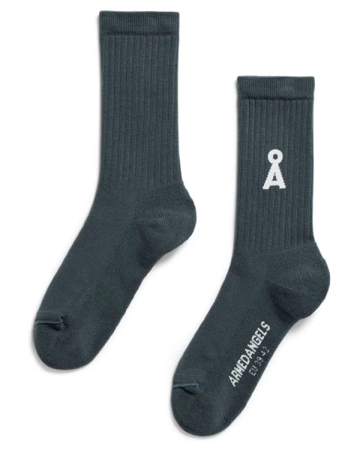 ARMEDANGELS - Saamus Bold Socks - Multifunktionssocken Gr 35-38 blau