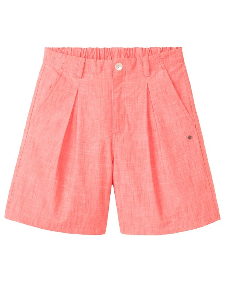 Tranquillo - Women's High Waist Shorts in Leinenoptik - Shorts Gr 44 rot