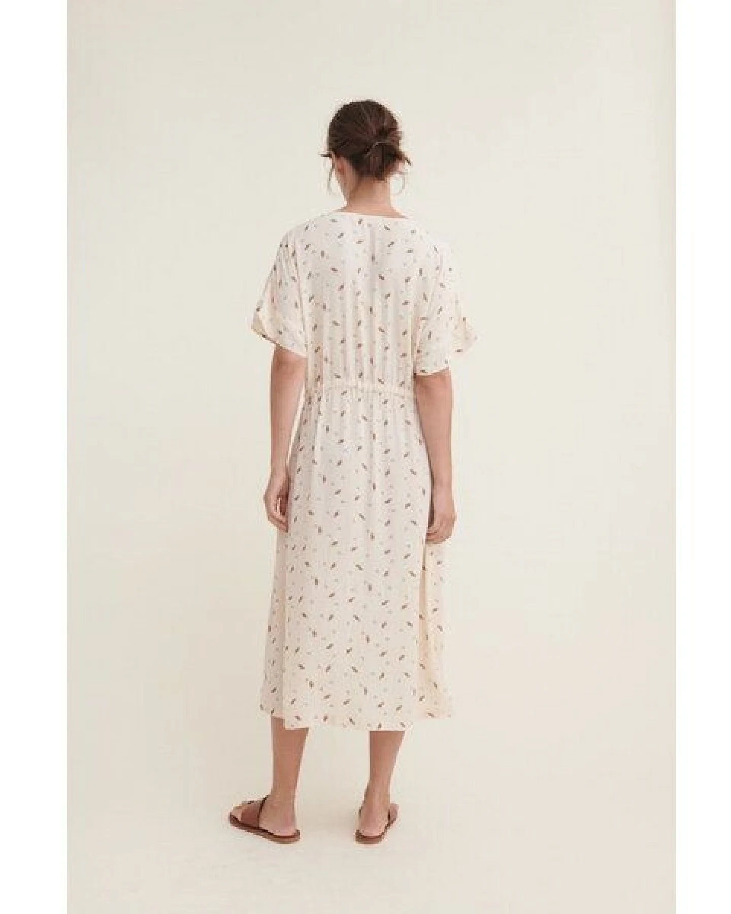 Basic Apparel Kleid ANJO mit feinem Blätterprint – Ansicht 2