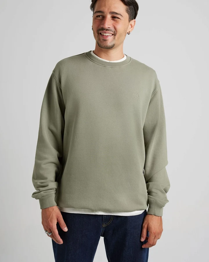 Trendsplant Herren vegan Sweatshirt Essential Agave Green
