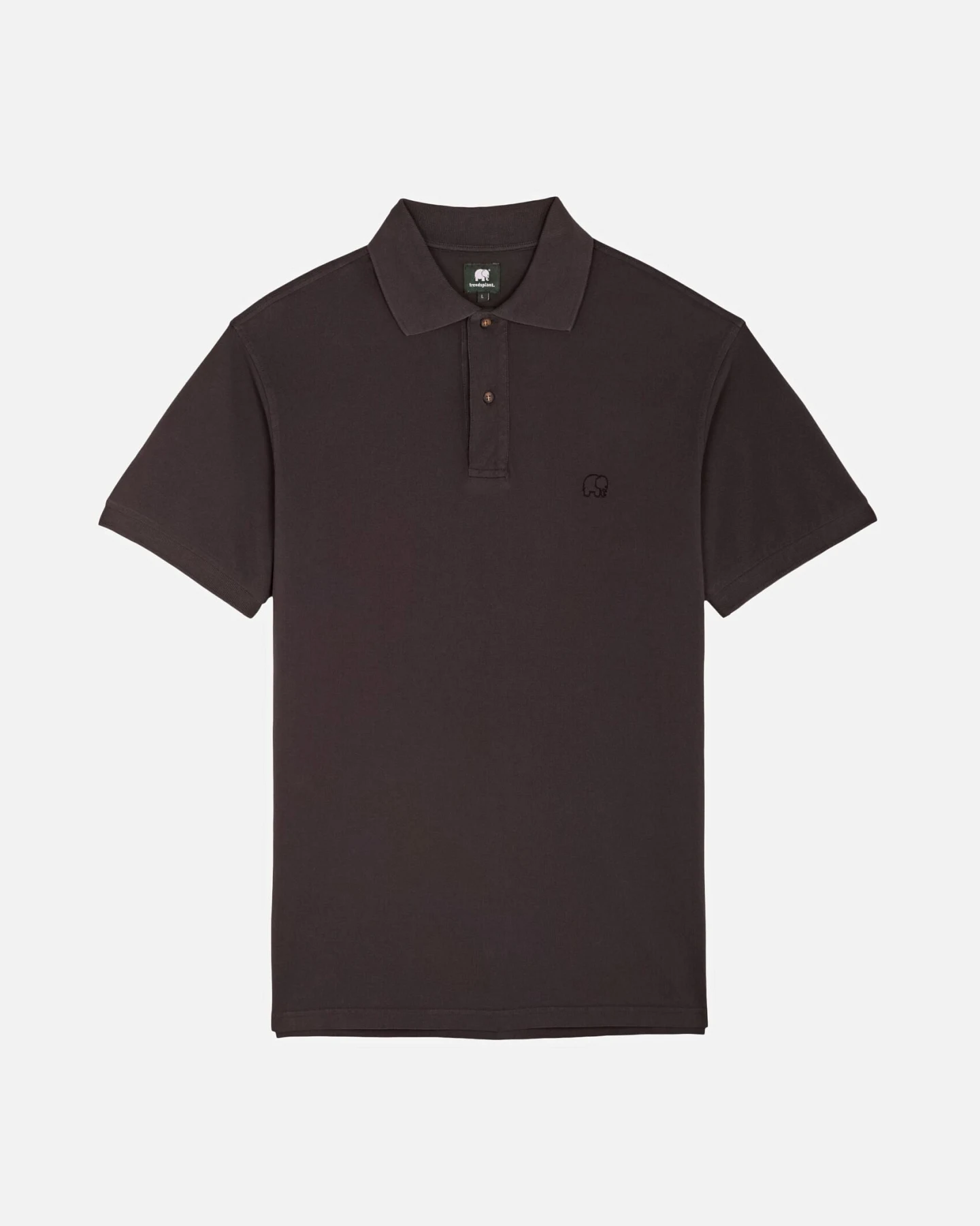 Trendsplant Herren vegan Polo Essential Bitumen Grey – Ansicht 2