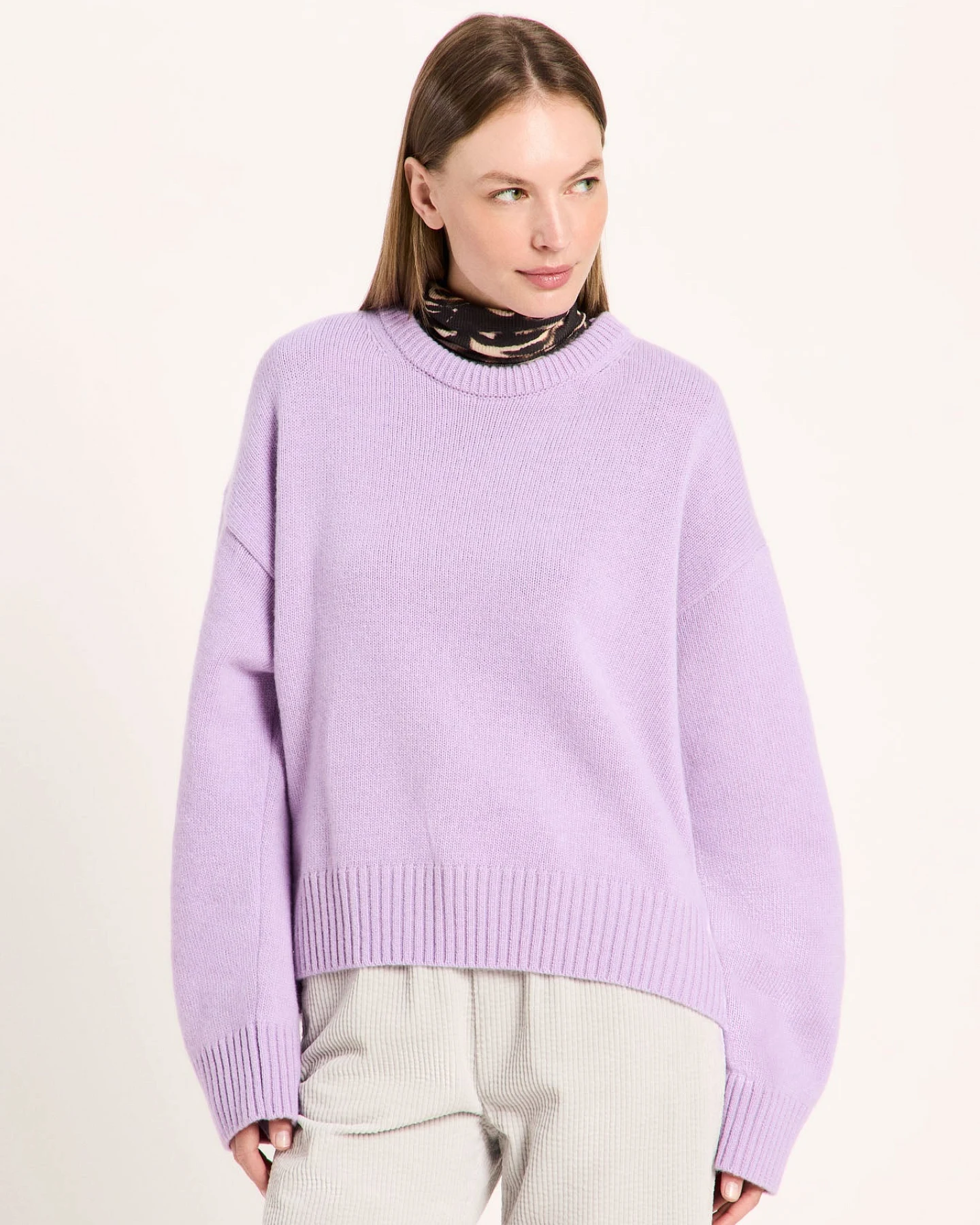 Oversized Rundhalspullover – Ansicht 3
