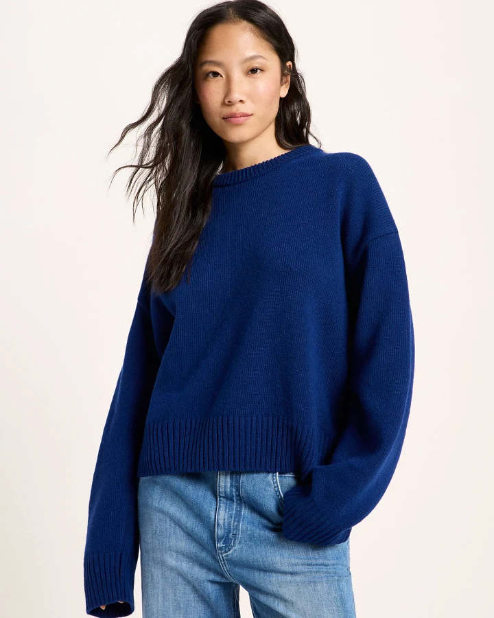 Oversized Rundhalspullover