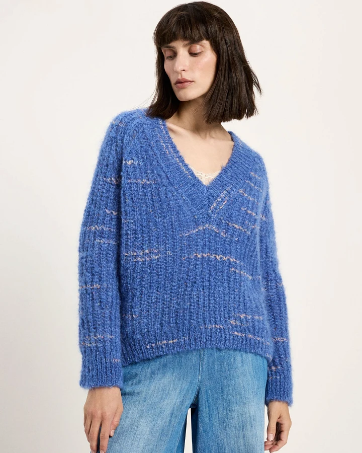 Pullover mit V-Ausschnitt
