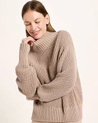 Produktseite: Grobstrickpullover (GOTS)