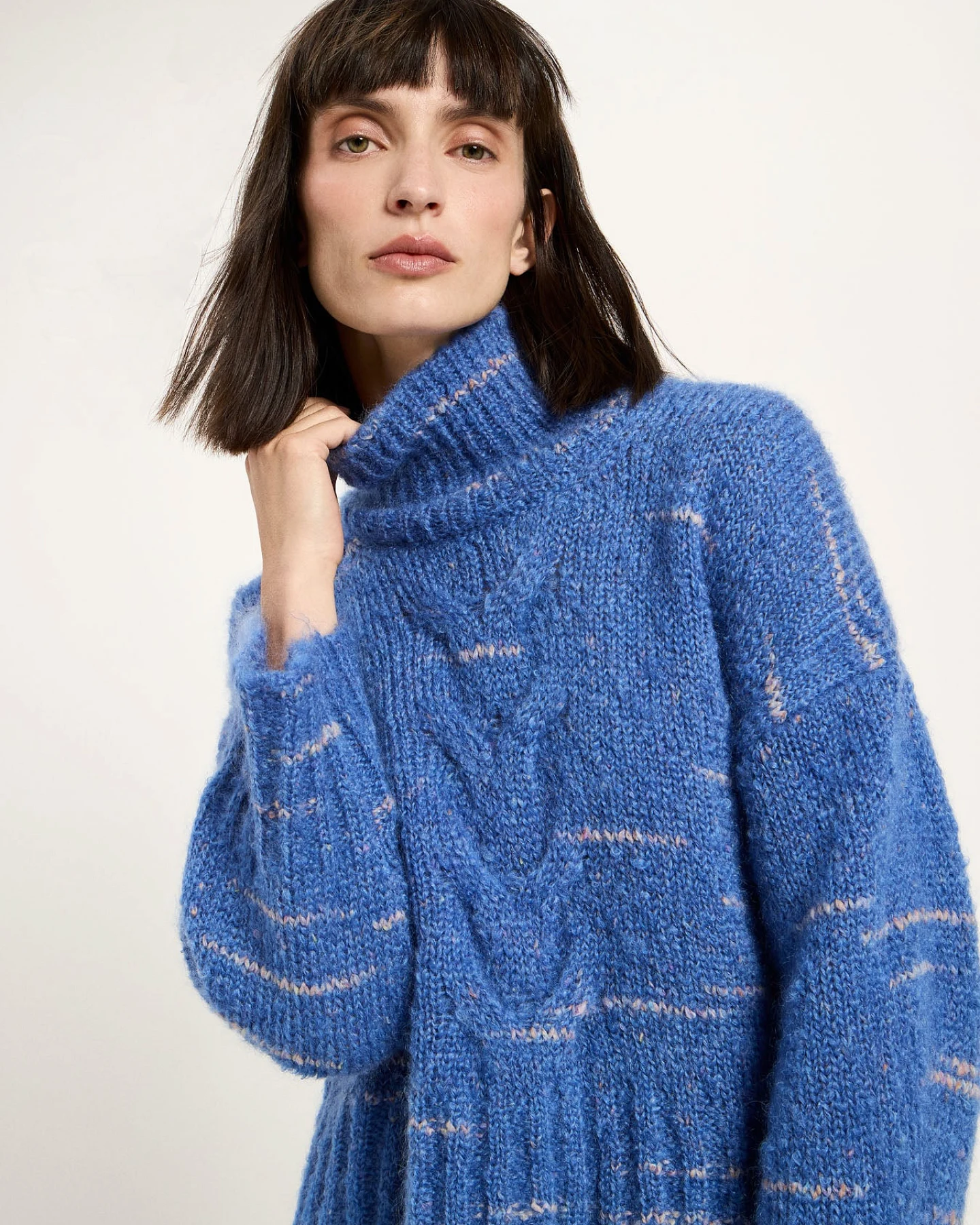 Pullover mit Zopfstrick – Ansicht 3