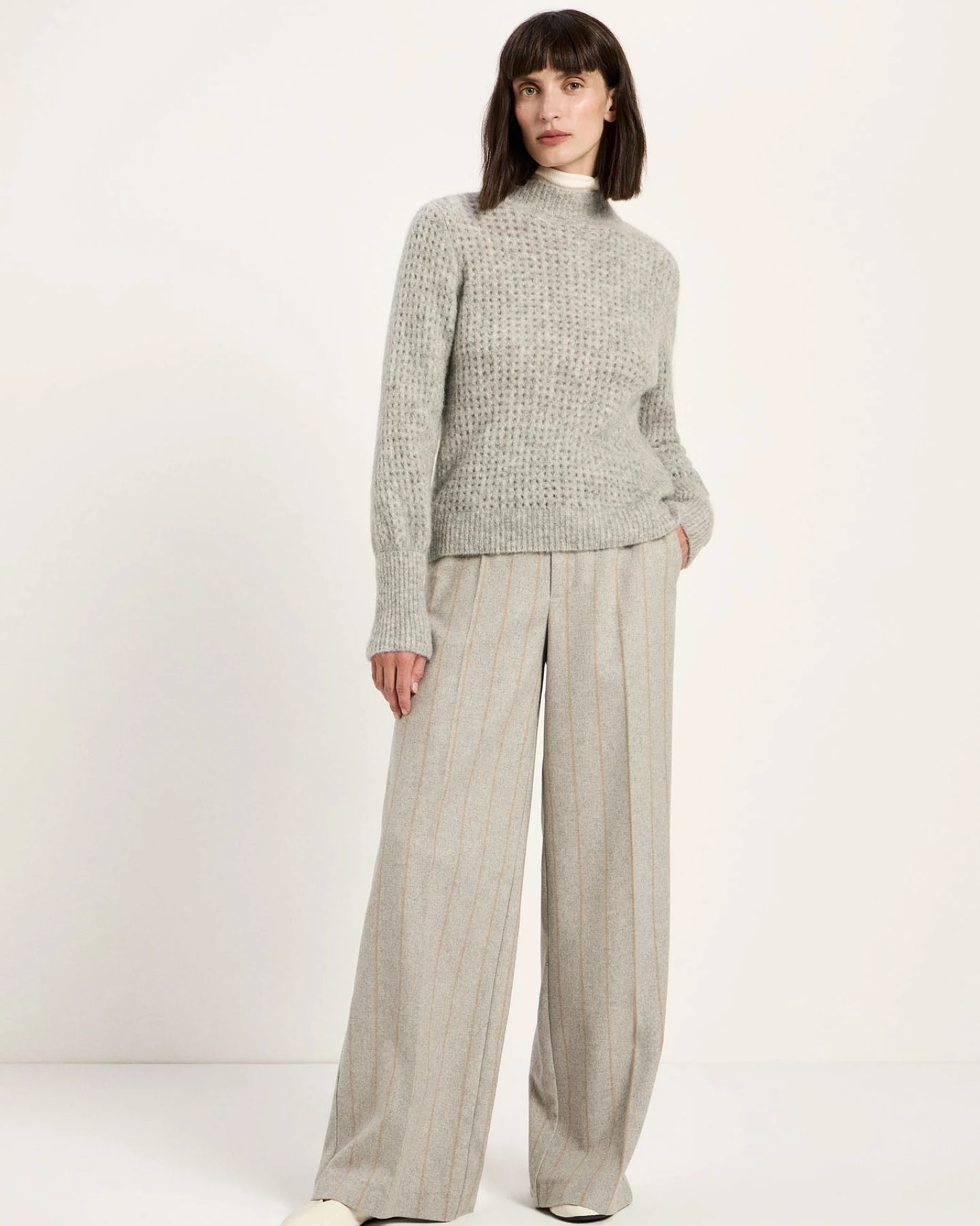 Pullover mit Lochstrick – Ansicht 2