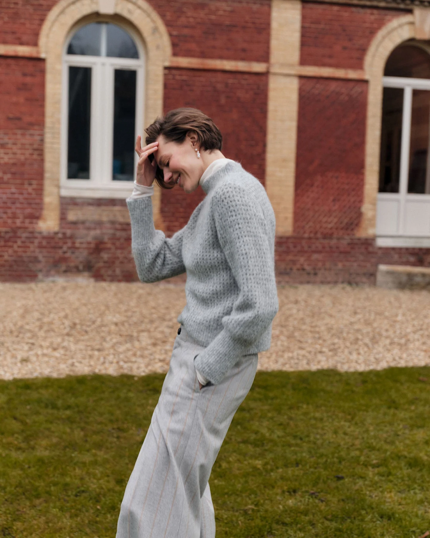Pullover mit Lochstrick – Ansicht 5