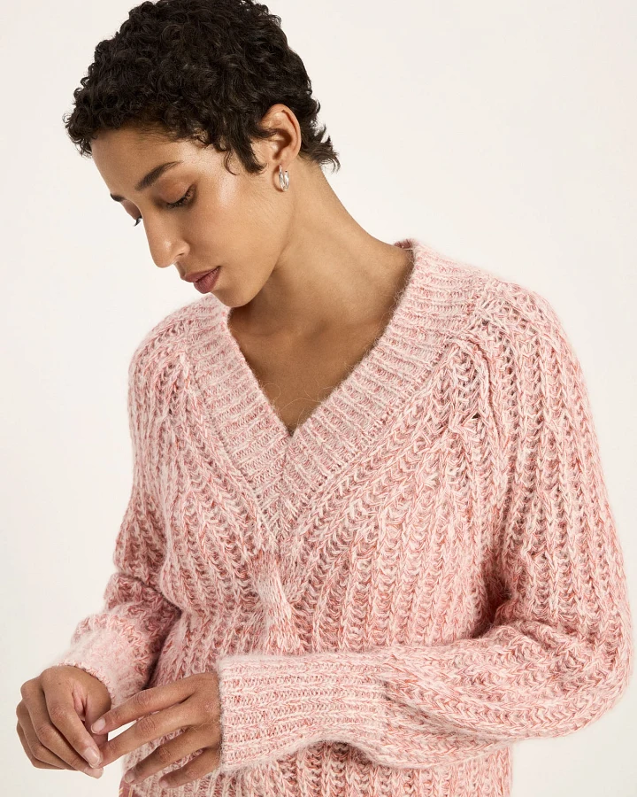 Pullover mit V-Ausschnitt