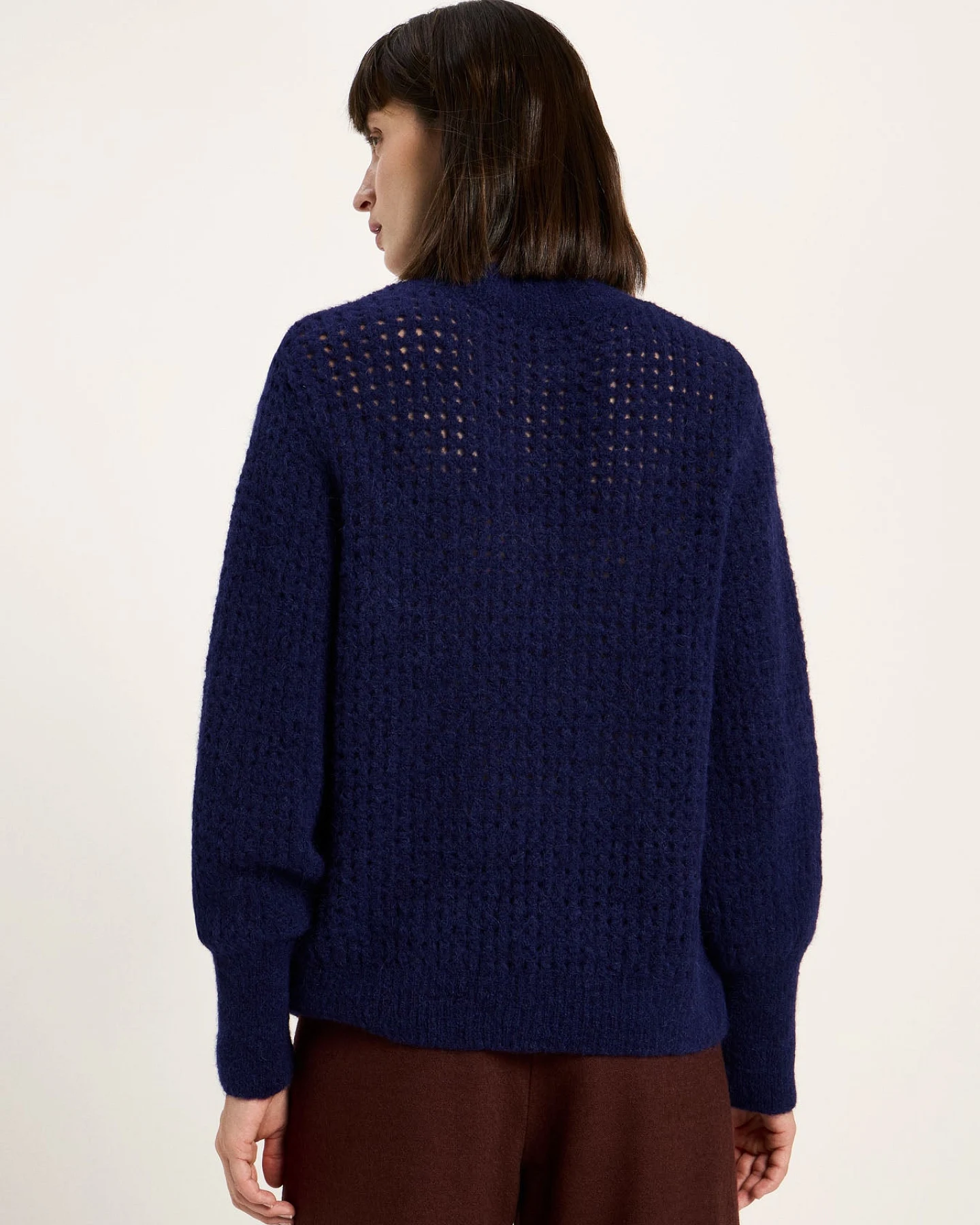 Pullover mit Lochstrick – Ansicht 4