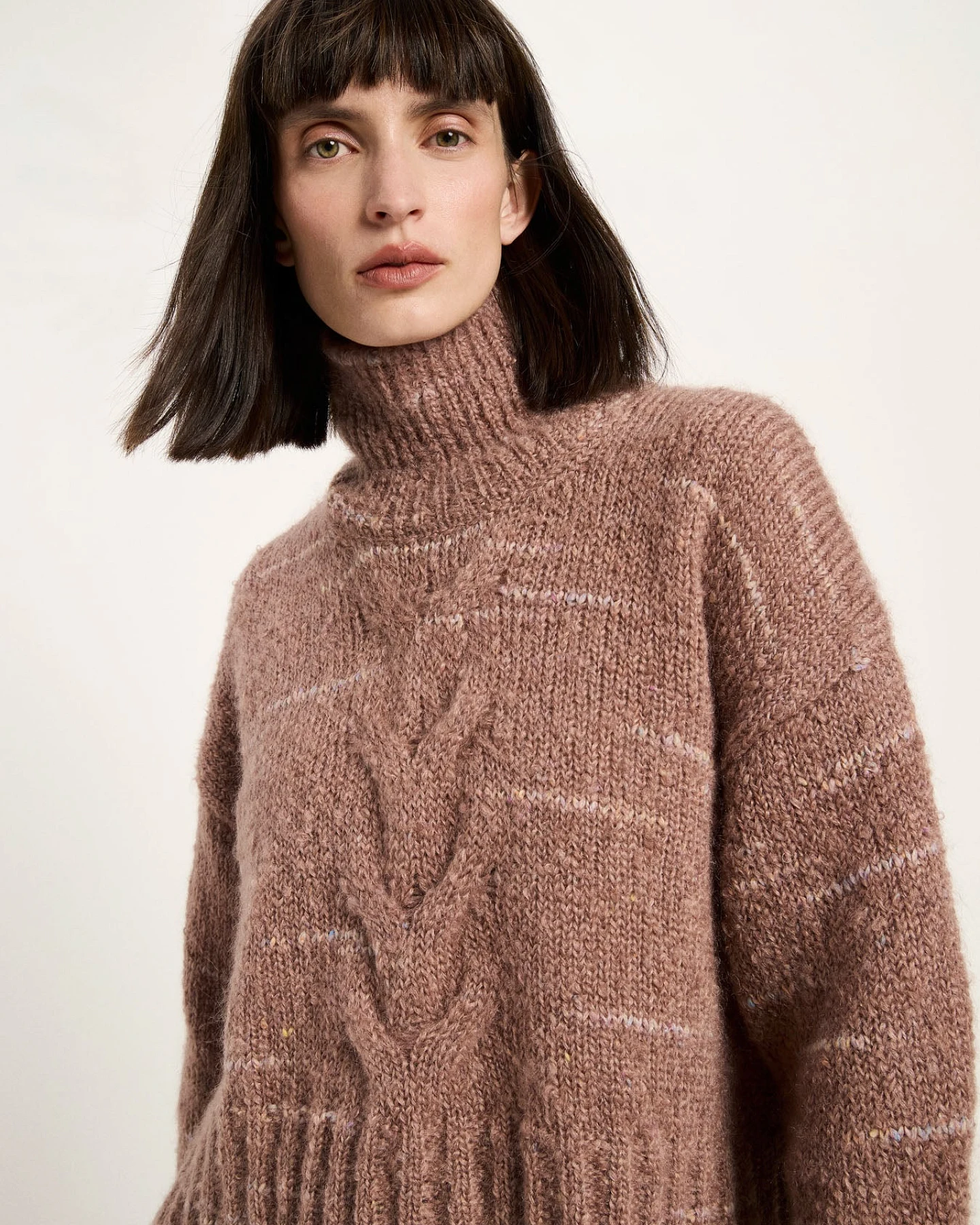 Pullover mit Zopfstrick – Ansicht 3