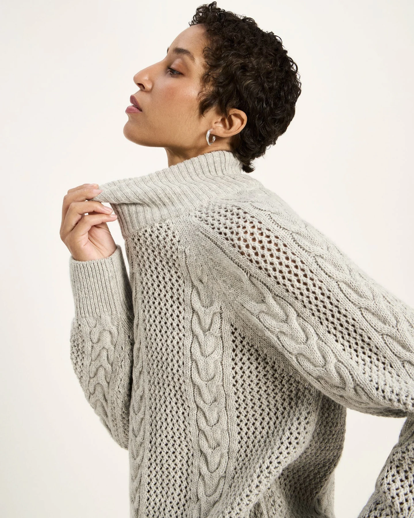 Zopf-Pullover (GOTS) – Ansicht 2