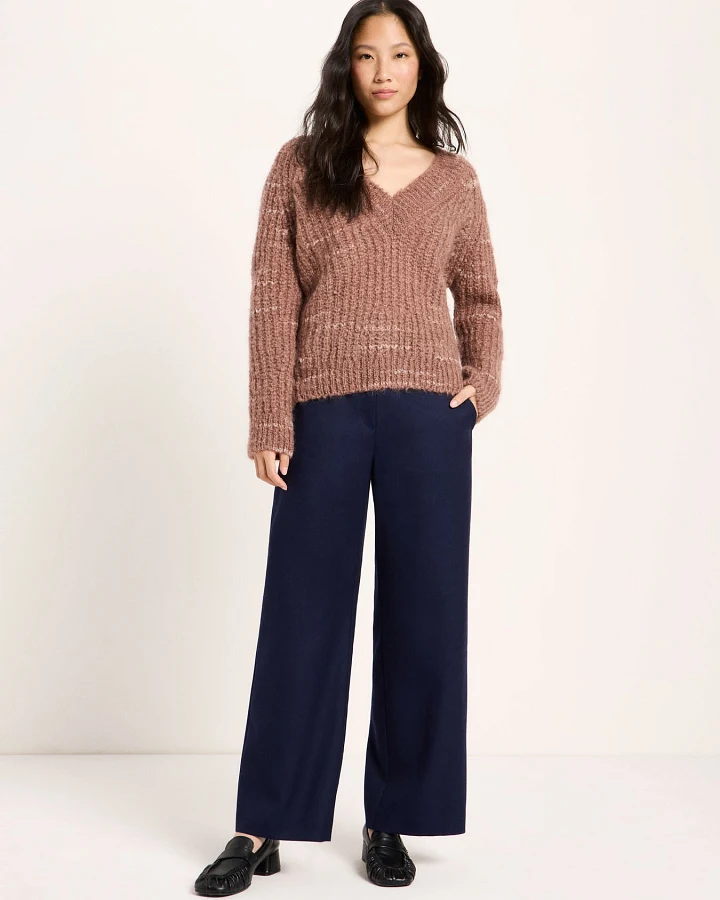 Pullover mit V-Ausschnitt