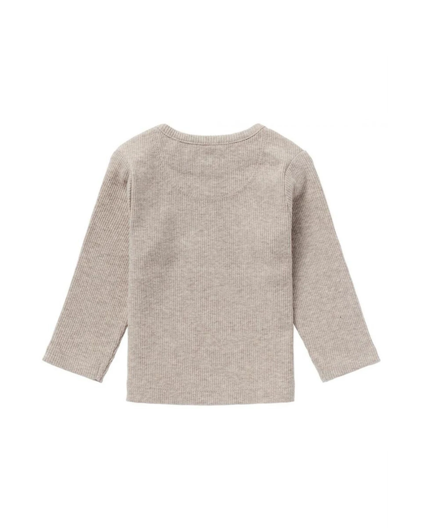 Langarmshirt Natal taupe melange rip Gr. 68 – Ansicht 2