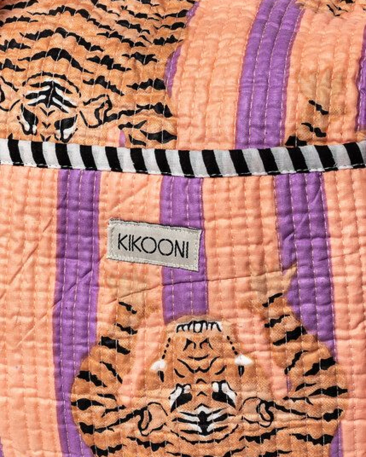 KIKOONI handgefertigte große Baumwolltasche "K. Shopper" – Ansicht 3