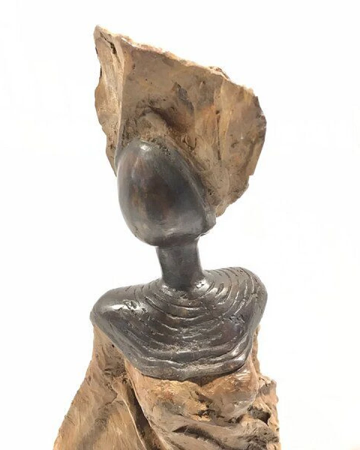 Moogoo Creative Africa Bronze-Skulptur "Femme du Sahel" by Patrice Balma Unikate 36-42cm