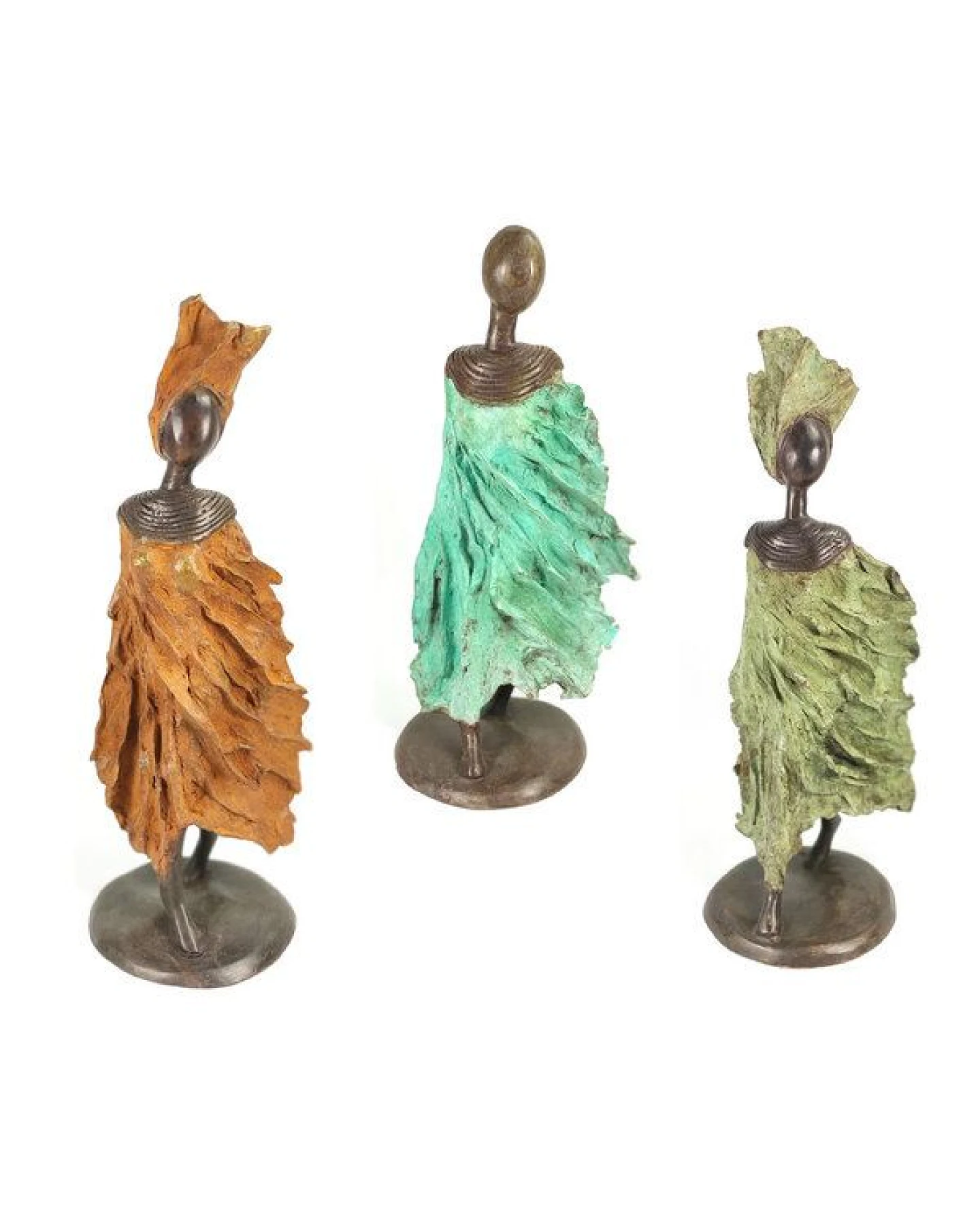Moogoo Creative Africa Bronze-Skulptur "Femme du Sahel" by Patrice Balma Unikate 36-42cm – Ansicht 2