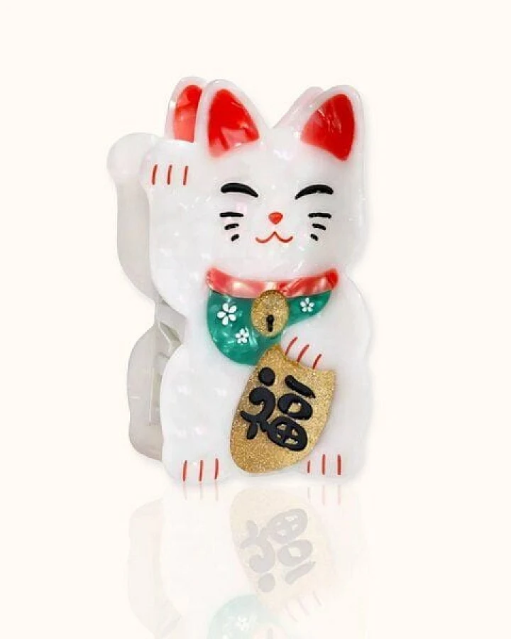 by Vivi. Haarklammer Glückskatze / Maneki-neko
