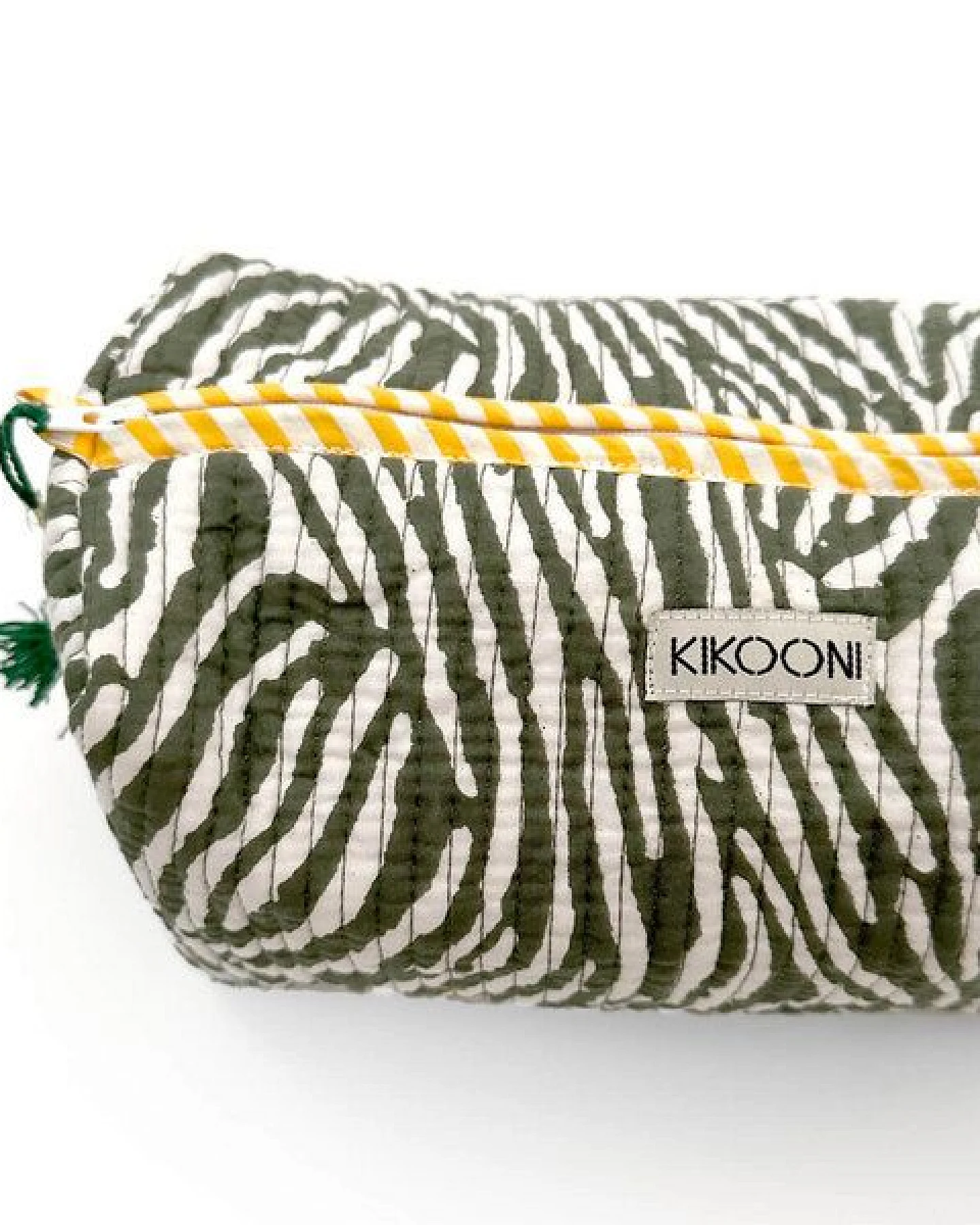 KIKOONI handgefertigte Kosmetiktasche "Desert Zebra" – Ansicht 3