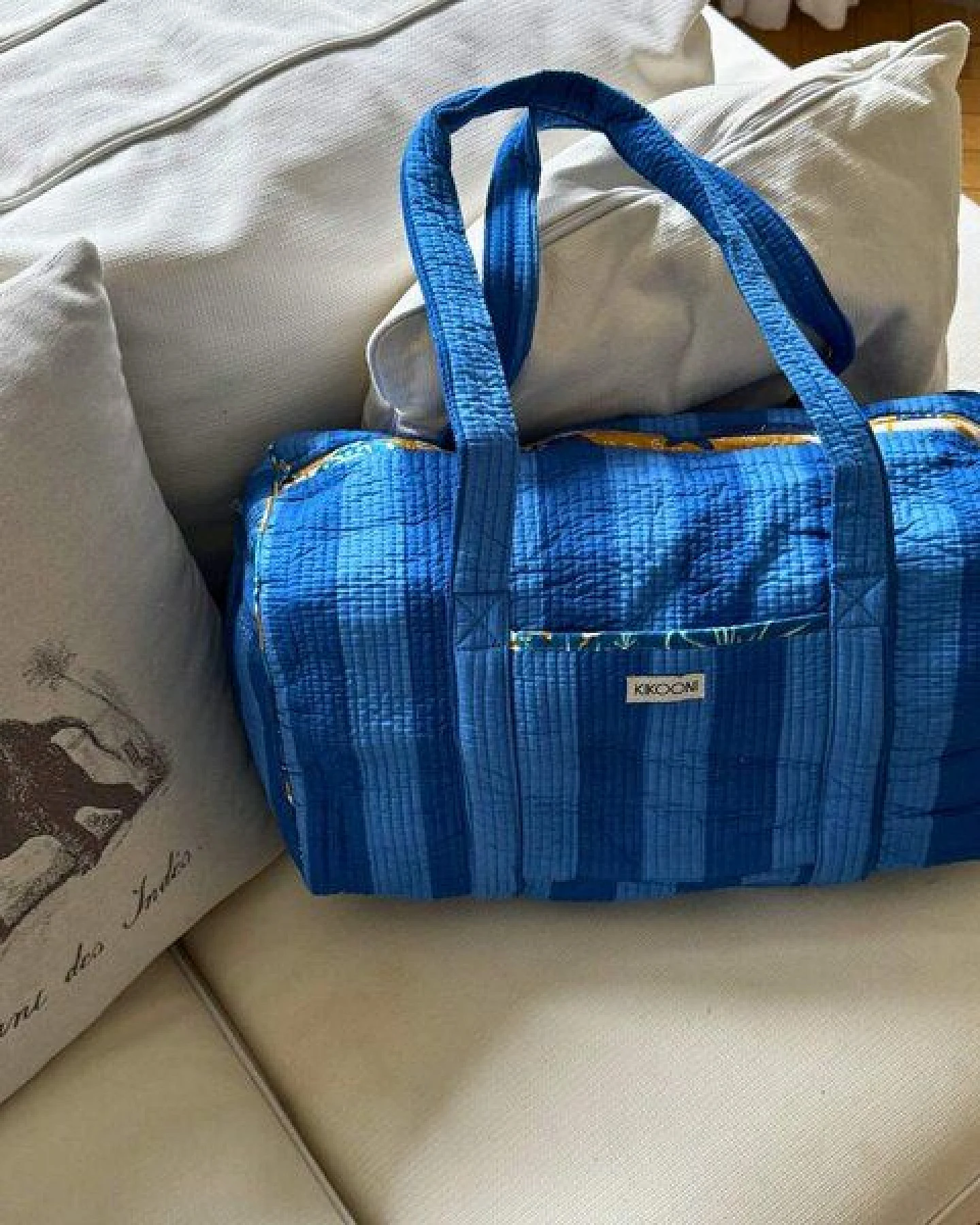 KIKOONI handgefertigte große Baumwolltasche "K. Shopper" – Ansicht 3