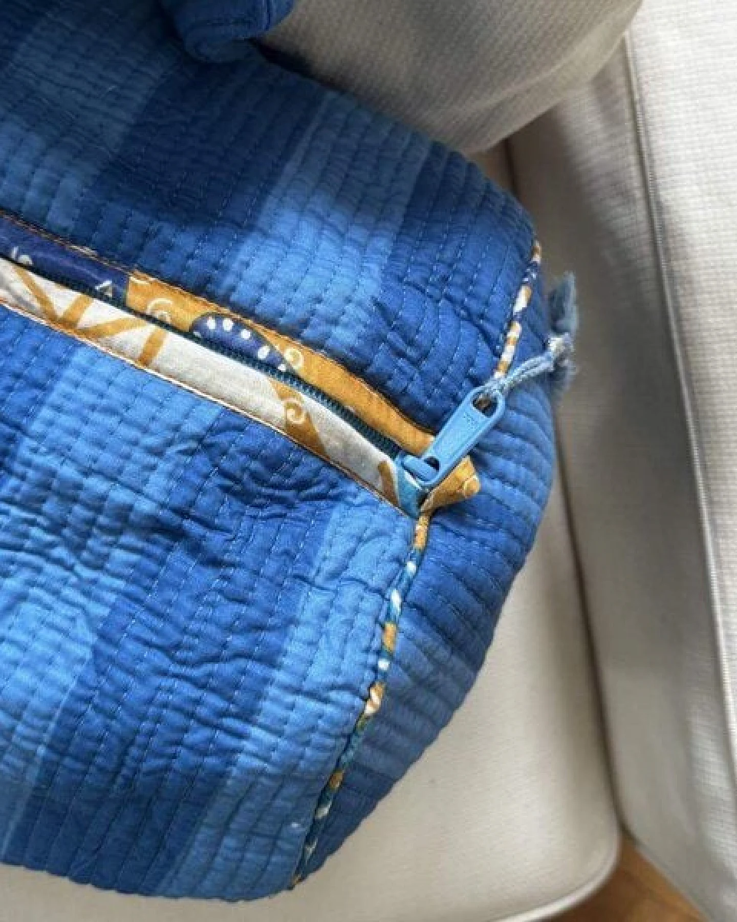 KIKOONI handgefertigte große Baumwolltasche "K. Shopper" – Ansicht 4