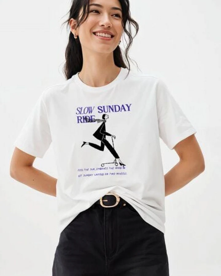 Kultgut Artdesign - Biofair - Klassik Shirt / Slow Sunday Ride