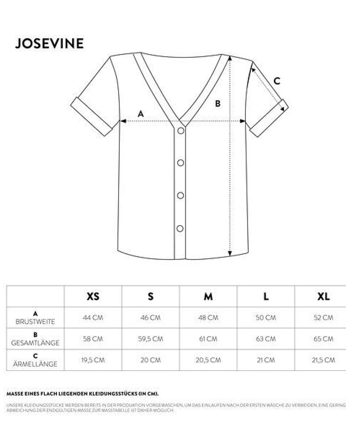 Vresh Clothing Josevine - Button T-Shirt aus Biobaumwolle – Ansicht 4