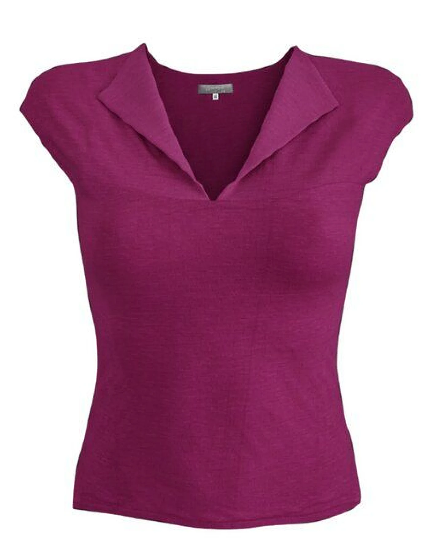 körber mode Damen Shirt aus weichem Lyocell, Farbauswahl dunkelfuchsia oder dunkelblau – Ansicht 2