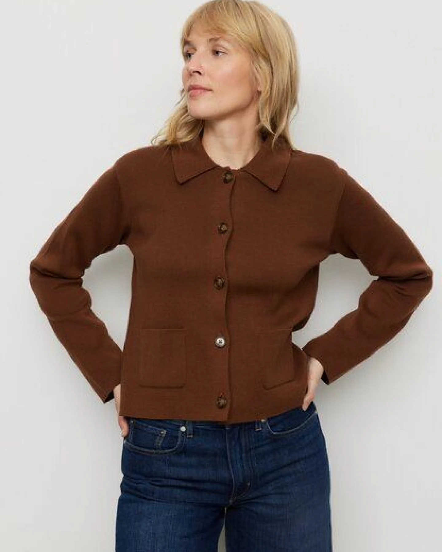 Damen Strickovershirt aus Bio-Baumwolle - CELOSIA - recolution – Ansicht 3